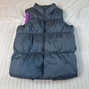 Old Navy Girls XL 16 Puffer Vest Dark Gray Pink Lined Women’s XS-S